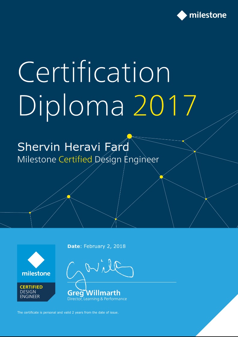 Milestone Certified Design Engineer