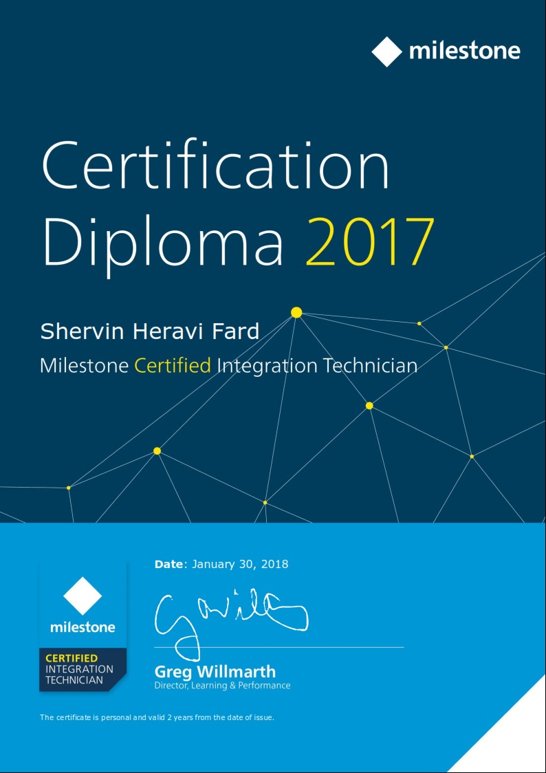 Milestone Certified Integration Technician